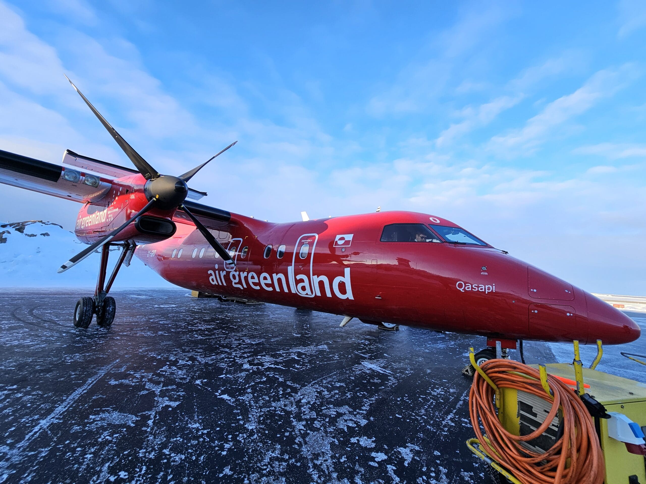 Iceberg Spotting from an Air Greenland Dash 8: Kangerlussuaq to Ilulissat via Aasiaat